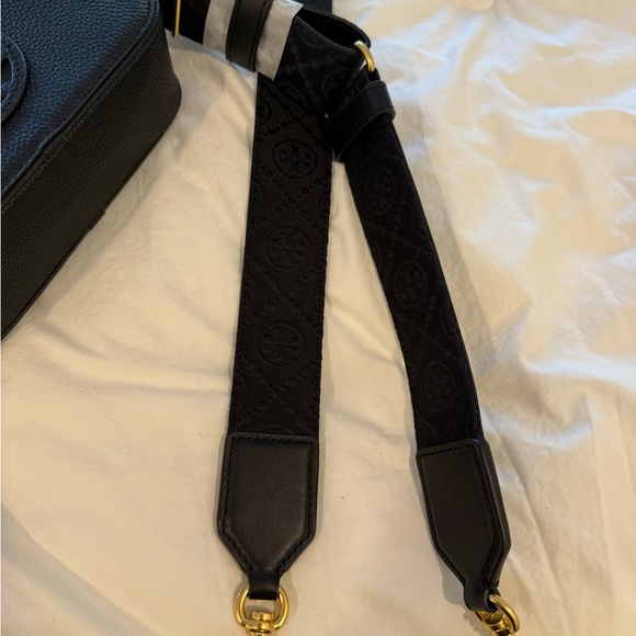 Black Leather Wristlet with Logo - Picture 5 of 6